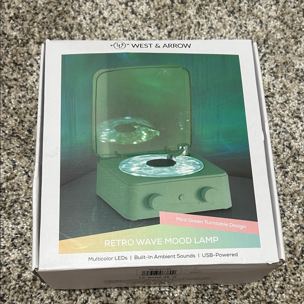 Retro Wave Mood Lamp Mint Green